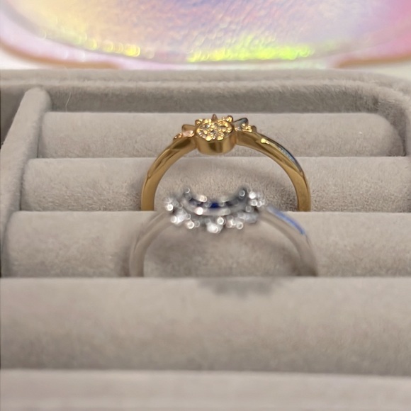 Celestial Sun & Moon Ring Set - Picture 2 of 4